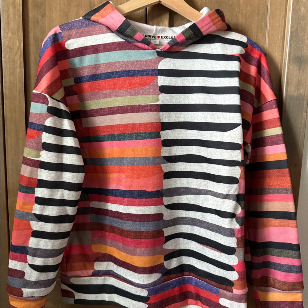 Colorful Striped Hoodie